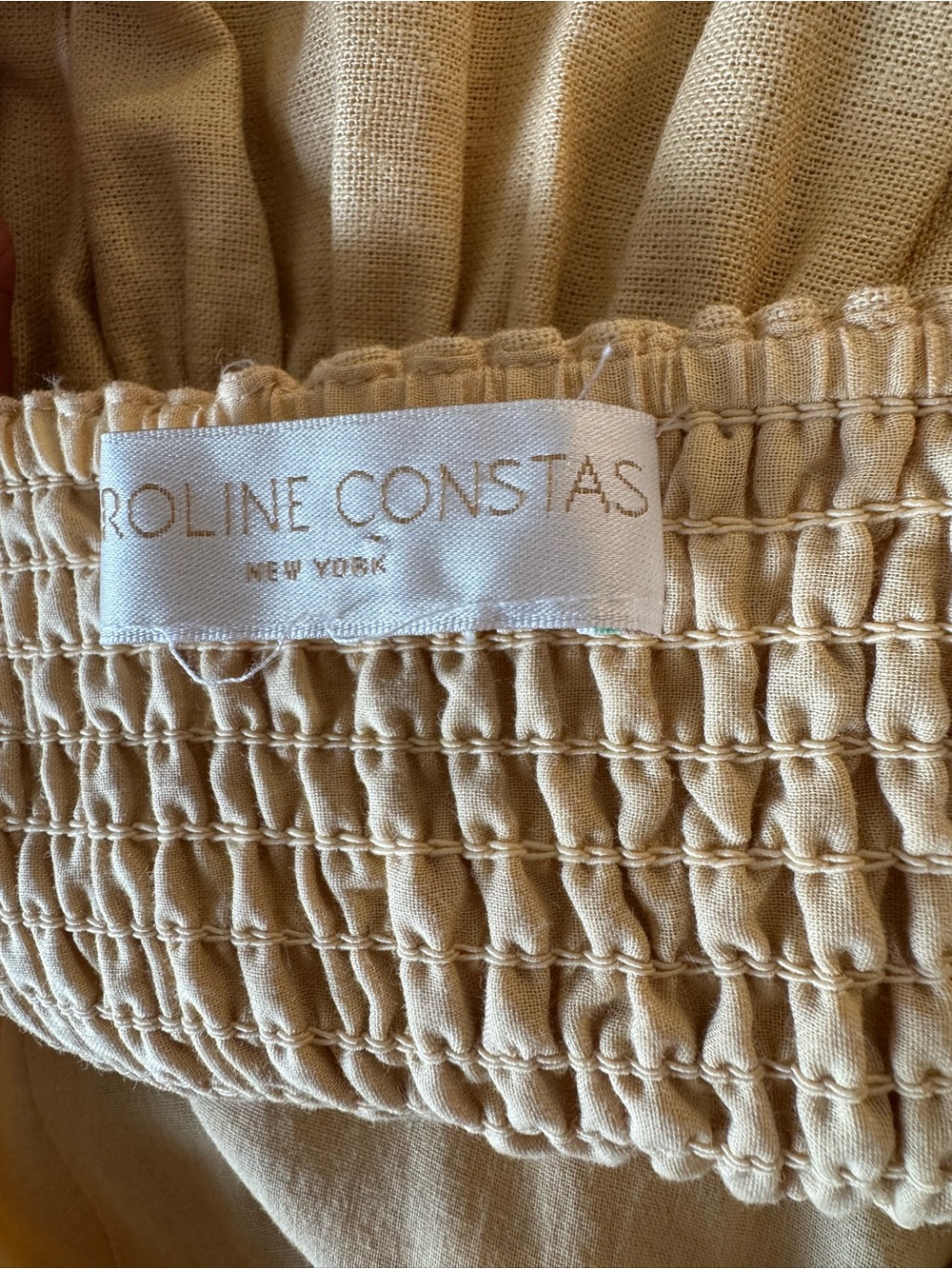 Caroline Constas Cream Maxi Dress with White Lace Appliqué - Picture 9 of 15